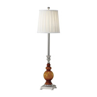 Feiss Sidonia 1 Light Buffet Lamp in Polished Nickel and Amber Seeded Glass 9997PN/ASG thumb