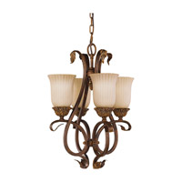 Feiss Sonoma Valley 4 Light Mini Chandelier in Aged Tortoise Shell F2074/4ATS thumb