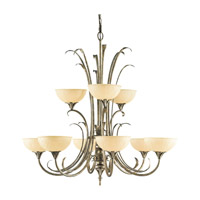 Feiss Hummingbird 9 Light Chandelier in Gilded Imperial Silver F2294/6+3GIS thumb