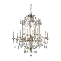 Feiss Gianna 12 Light Chandelier in Gilded Silver F2477/8+4GS thumb