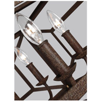 Feiss F3172/6WI Marquelle 6 Light 28 inch Weathered Iron Chandelier Ceiling Light FS-F31726WI-DET.jpg thumb
