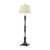 Feiss Heritage 1 Light Floor Lamp in Midnight Silver FL6222MSVR thumb