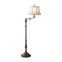 Feiss Gibson 1 Light Swing Arm Floor Lamp in Cambridge Crackle FL6261CAC thumb