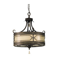 Feiss Parisienne Parlor 3 Light Pendant in Firenze Gold P1123FG thumb