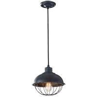 Feiss Urban Renewal 1 Light Pendant in Antique Forged Iron P1242AF-AL thumb