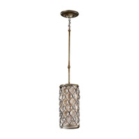 Feiss P1258BUS-F Lucia 1 Light 7 inch Burnished Silver Mini-Pendant Ceiling Light in Fluorescent thumb
