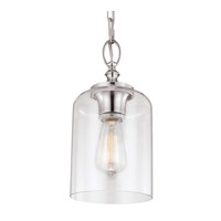 Feiss P1310PN-F Hounslow 1 Light 7 inch Polished Nickel Mini-Pendant Ceiling Light in Fluorescent, Clear Glass thumb