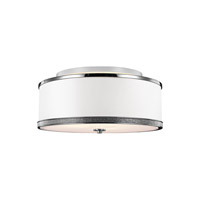 Feiss SF326PN Pave 3 Light 20 inch Polished Nickel Semi-Flush Mount Ceiling Light thumb