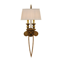 Feiss Florentine Dome 2 Light Wall Bracket in Firenze Gold WB1369FG thumb