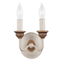 Feiss WB1756CHKW/BW Hartsville 2 Light 6 inch Chalk Washed / Beachwood ADA Wall Sconce Wall Light thumb