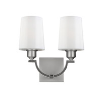 Feiss Preakness LED Wall Sconce in Satin Nickel / Polished Nickel WB1760SN/PN-LA thumb
