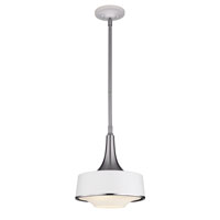 Feiss P1285BS/TXW Holloway 1 Light 9 inch Brushed Steel and Textured White Pendant Ceiling Light P1285BS_TXW.jpg thumb
