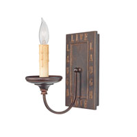 Feiss WB1705GBZ Live Laugh Love 1 Light 5 inch Grecian Bronze Wall Sconce Wall Light thumb