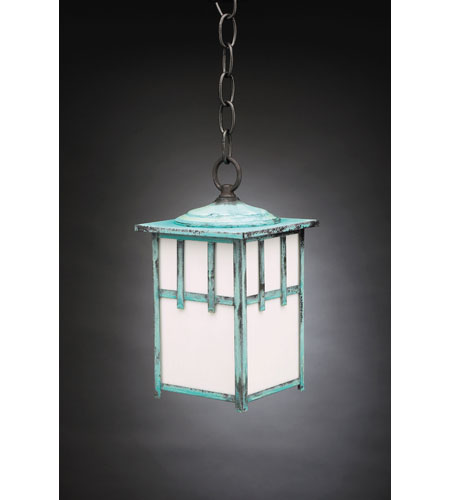 Northeast Lantern 1522-AB-MED-CSG Lodge 1 Light 6 inch Antique Brass Hanging Lantern Ceiling Light in Clear Seedy Glass photo