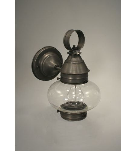 Northeast Lantern 2025-DAC-MED-CSG Onion 1 Light 10 inch Dark Antique Copper Outdoor Wall Lantern in Clear Seedy Glass photo