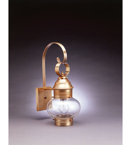Northeast Lantern 2031-AC-MED-CLR Onion 1 Light 19 inch Antique Copper Outdoor Wall Lantern in Clear Glass photo