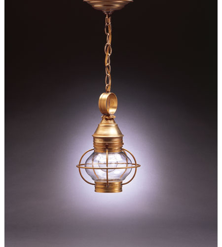 Northeast Lantern 2512-DAB-MED-CLR Onion 1 Light 8 inch Dark Antique Brass Hanging Lantern Ceiling Light in Clear Glass photo