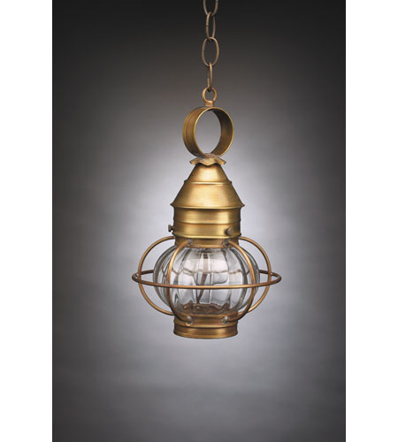 Northeast Lantern 2512-DAB-MED-OPTCSG Onion 1 Light 8 inch Dark Antique Brass Hanging Lantern Ceiling Light in Optic Seedy Glass photo