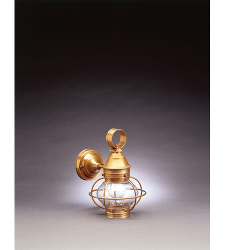 Northeast Lantern 2515-RB-MED-FST-NS Onion 1 Light 12 inch Raw Brass Outdoor Wall Lantern in Frosted Glass photo