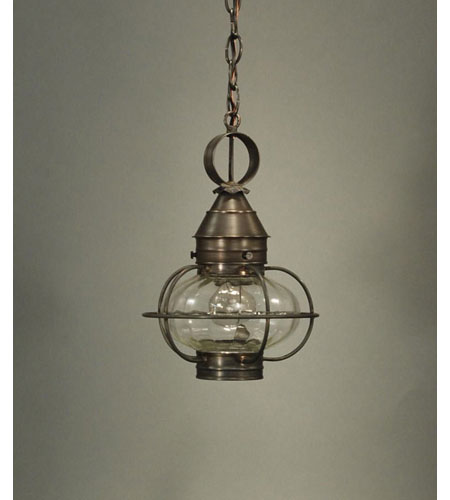 Northeast Lantern 2522-RC-MED-FST Onion 1 Light 9 inch Raw Copper Hanging Lantern Ceiling Light Frosted Glass photo