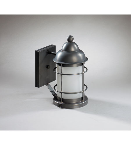 Northeast Lantern 3511-DB-MED-CSG Nautical 1 Light 11 inch Dark Brass Outdoor Wall Lantern in Clear Seedy Glass photo