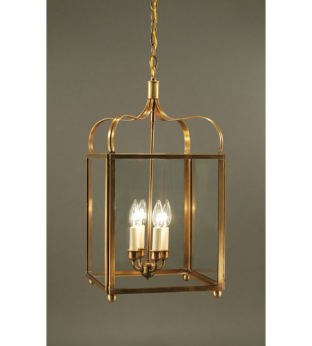 Northeast Lantern 6732 Ab Lt4 Clr Crown 4 Light 13 Inch Antique