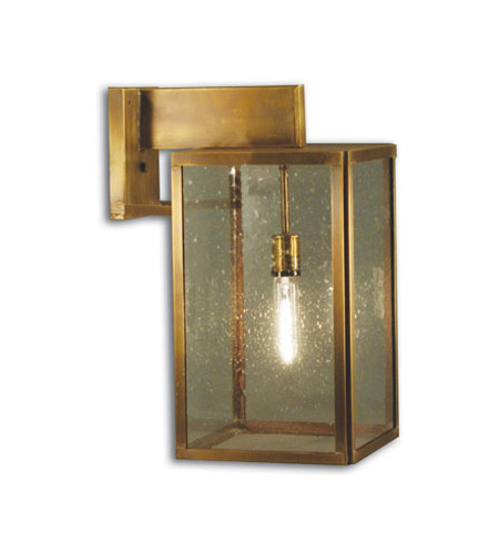 Northeast Lantern 7527-AC-MED-CSG Midtown 1 Light 18 inch Antique Copper Outdoor Wall Lantern in Clear Seedy Glass, Medium photo