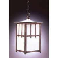Northeast Lantern 1532-AB-MED-WHT Lodge 1 Light 7 inch Antique Brass Hanging Lantern Ceiling Light in White Glass photo thumbnail