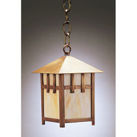 Northeast Lantern 1712-RB-MED-CLR Lodge 1 Light 6 inch Raw Brass Hanging Lantern Ceiling Light in Clear Glass photo thumbnail