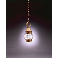 Northeast Lantern 2012-RC-MED-CLR Onion 1 Light 6 inch Raw Copper Hanging Lantern Ceiling Light Clear Glass photo thumbnail