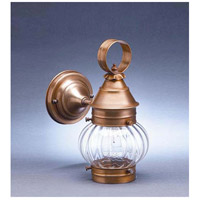 Northeast Lantern 2015-AC-MED-CLR Onion 1 Light 11 inch Antique Copper Outdoor Wall Lantern in Clear Glass photo thumbnail