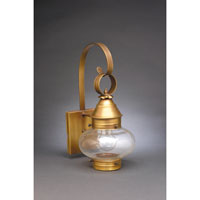 Northeast Lantern 2021-DAB-MED-CLR Onion 1 Light 16 inch Dark Antique Brass Outdoor Wall Lantern in Clear Glass photo thumbnail