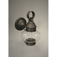 Northeast Lantern 2025-RB-MED-OPT Onion 1 Light 10 inch Raw Brass Outdoor Wall Lantern in Optic Glass photo thumbnail