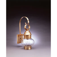 Northeast Lantern 2031-DB-MED-FST Onion 1 Light 19 inch Dark Brass Outdoor Wall Lantern in Frosted Glass photo thumbnail