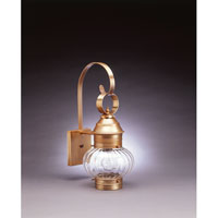 Northeast Lantern 2031-DAB-MED-OPT Onion 1 Light 19 inch Dark Antique Brass Outdoor Wall Lantern in Optic Glass photo thumbnail