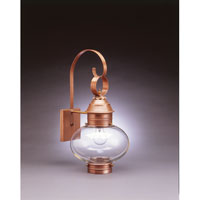 Northeast Lantern 2041-AC-MED-FST Onion 1 Light 21 inch Antique Copper Outdoor Wall Lantern in Frosted Glass photo thumbnail