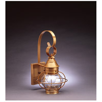 Northeast Lantern 2511-DB-MED-CLR Onion 1 Light 16 inch Dark Brass Outdoor Wall Lantern in Clear Glass Scroll photo thumbnail