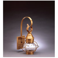 Northeast Lantern 2511-RC-MED-CSG Onion 1 Light 16 inch Raw Copper Outdoor Wall Lantern in Clear Seedy Glass Scroll photo thumbnail