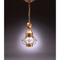 Northeast Lantern 2512-DAB-MED-CLR Onion 1 Light 8 inch Dark Antique Brass Hanging Lantern Ceiling Light in Clear Glass photo thumbnail