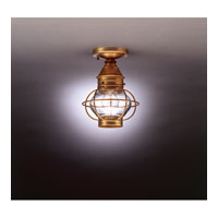 Northeast Lantern 2514-DB-MED-FST Onion 1 Light 8 inch Dark Brass Flush Mount Ceiling Light in Frosted Glass photo thumbnail