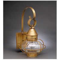 Northeast Lantern 2521-RC-MED-OPT Onion 1 Light 16 inch Raw Copper Outdoor Wall Lantern in Optic Glass Scroll photo thumbnail
