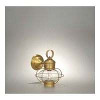 Northeast Lantern 2525G-DB-MED-CSG-NS Onion 1 Light 13 inch Dark Brass Outdoor Wall Lantern in Clear Seedy Glass photo thumbnail