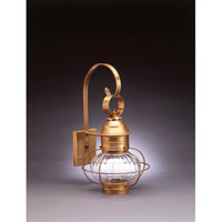 Northeast Lantern 2531-RC-MED-OPTCSG Onion 1 Light 19 inch Raw Copper Outdoor Wall Lantern in Optic Seedy Glass Scroll photo thumbnail