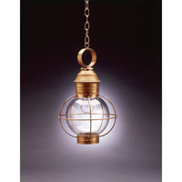 Northeast Lantern 2832-DAB-MED-OPT Onion 1 Light 12 inch Dark Antique Brass Hanging Lantern Ceiling Light in Optic Glass photo thumbnail