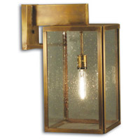 Northeast Lantern 7527-AC-MED-CSG Midtown 1 Light 18 inch Antique Copper Outdoor Wall Lantern in Clear Seedy Glass, Medium photo thumbnail