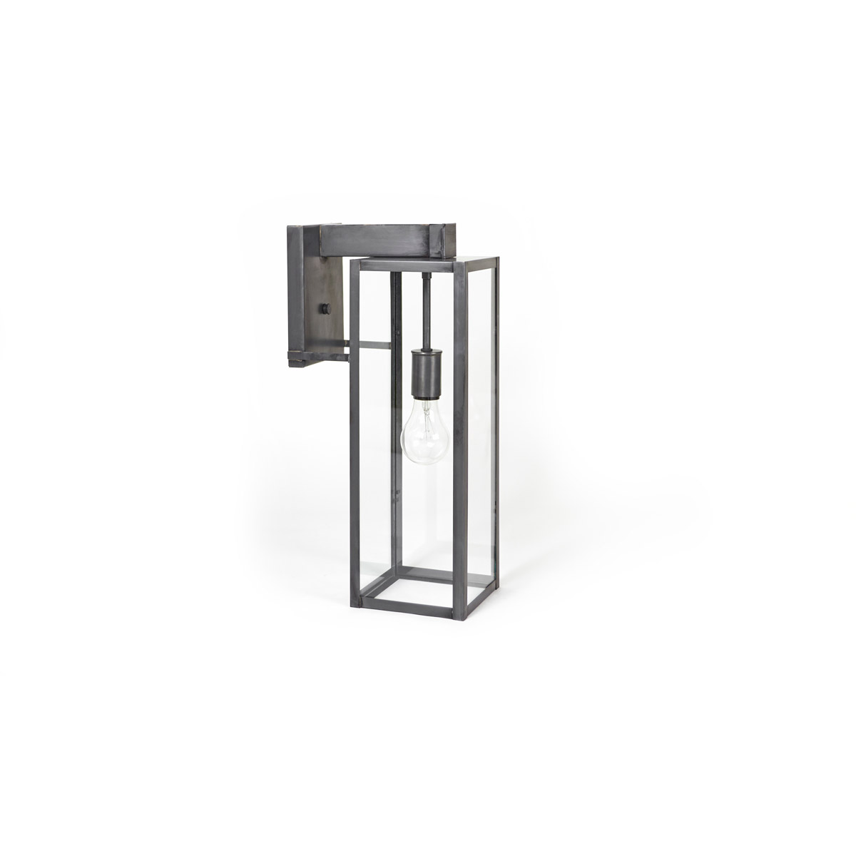 Northeast Lantern 10527-DB-MED-CSG Uptown 1 Light 17.5 inch Dark Brass Outdoor Wall Light in Clear Seedy Glass, Medium