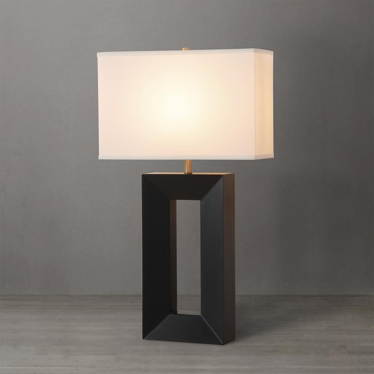 Lighting New York R-1010830B Nova of California Julie 30 inch 9 watt Ebony and Weathered Brass Standing Table Lamp Portable Light 1010830B - Open Box