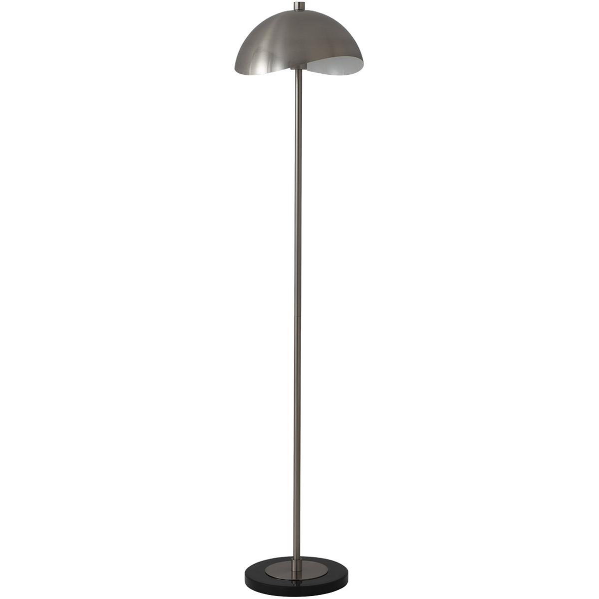 Nova of California 2013810SN Luna Bella 61 inch 14 watt Satin Nickel Iron and Black Floor Lamp Portable Light