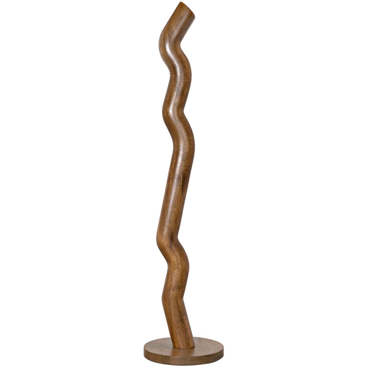 Luciana Rustic Lodge Dark Walnut Wood Decorative Totem Statue