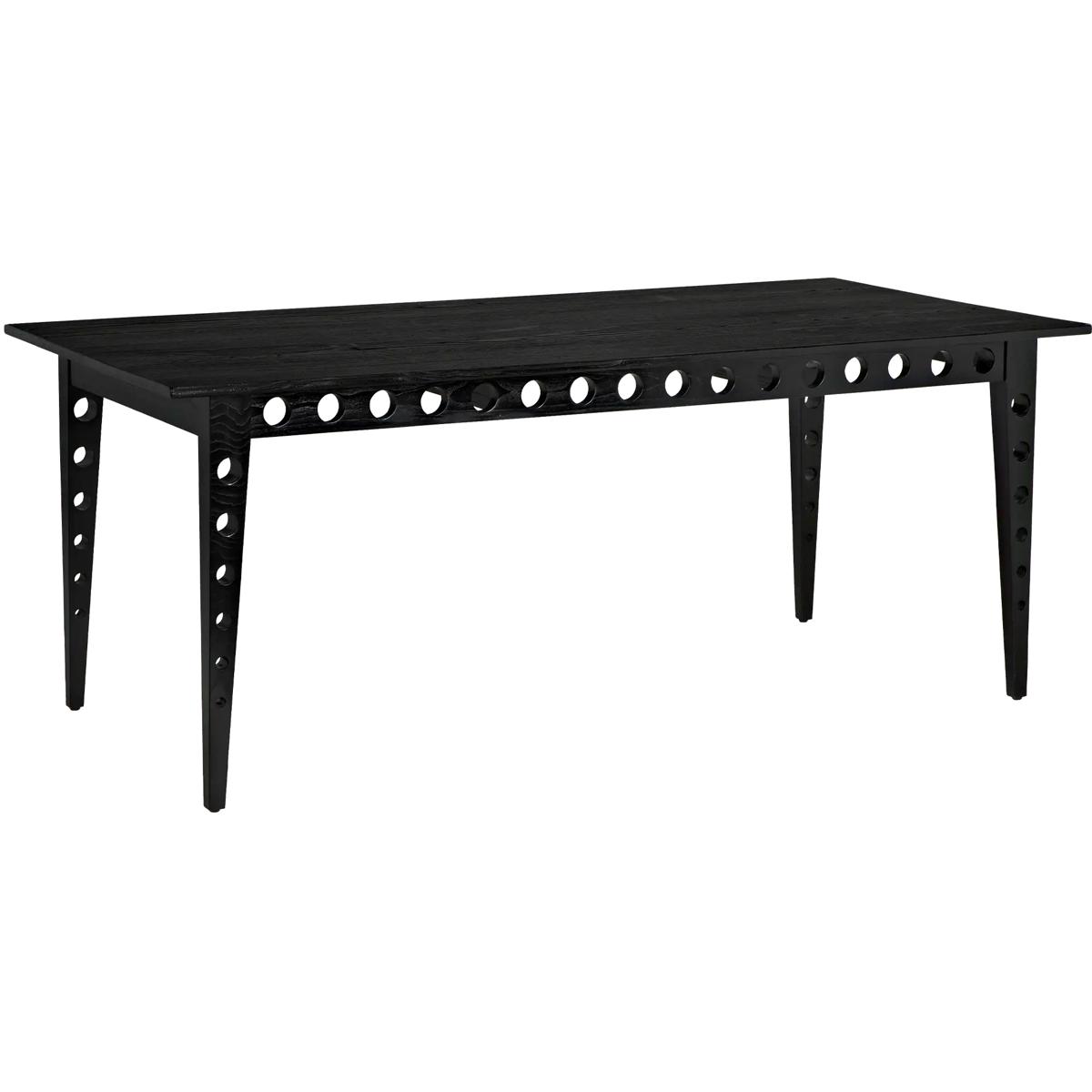 Noir AE-204CHB Pericles 76 X 36 inch Charcoal Black Table/Desk